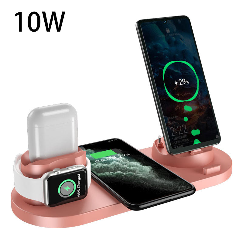 Ultimate 6-in-1 Wireless Charger: Fast Charging Pad for iPhone, Phone, and Watch, Charging Dock Station